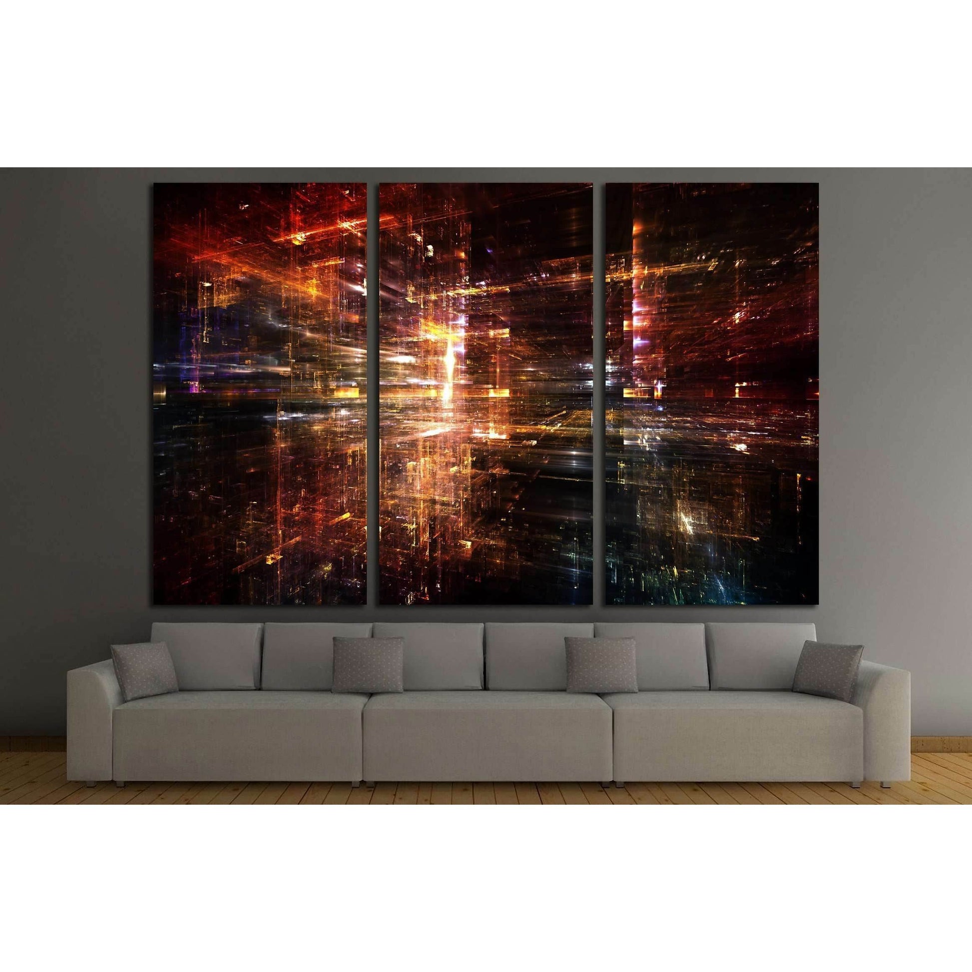 Fractal City series №3225 Ready to Hang Canvas PrintCanvas art arrives ready to hang, with hanging accessories included and no additional framing required. Every canvas print is hand-crafted, made on-demand at our workshop and expertly stretched around 10