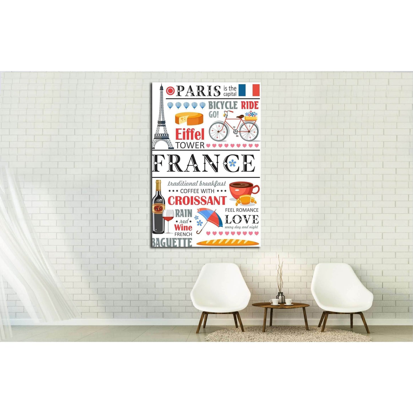 france №4578 Ready to Hang Canvas PrintCanvas art arrives ready to hang, with hanging accessories included and no additional framing required. Every canvas print is hand-crafted, made on-demand at our workshop and expertly stretched around 100% North Amer