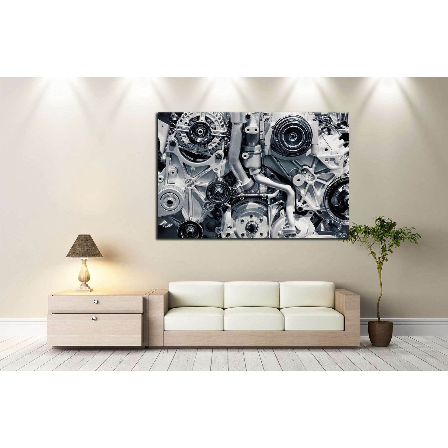 Gas Engine №139 Ready to Hang Canvas PrintCanvas art arrives ready to hang, with hanging accessories included and no additional framing required. Every canvas print is hand-crafted, made on-demand at our workshop and expertly stretched around 100% North A