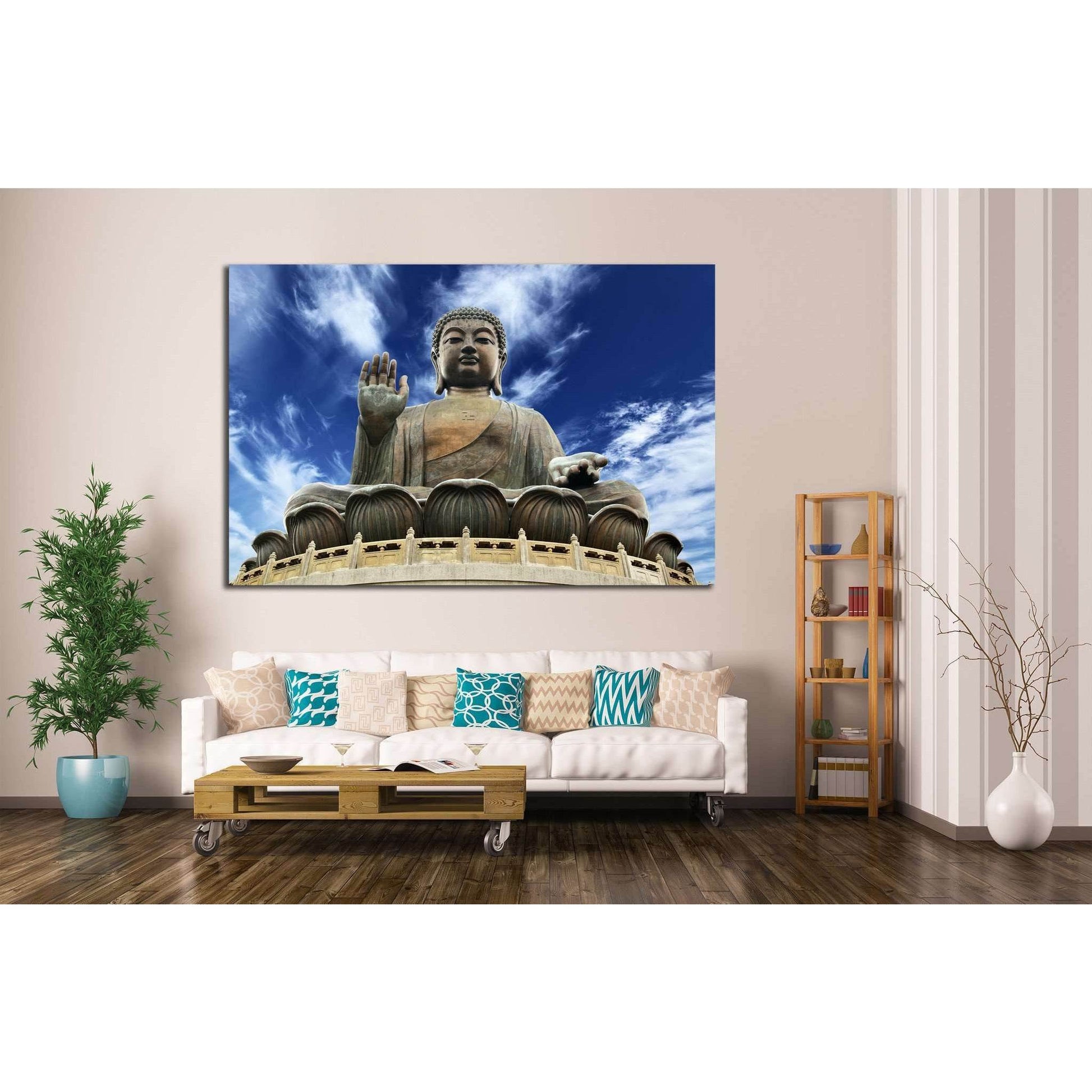 Giant Buddha №700 Ready to Hang Canvas PrintCanvas art arrives ready to hang, with hanging accessories included and no additional framing required. Every canvas print is hand-crafted, made on-demand at our workshop and expertly stretched around 100% North