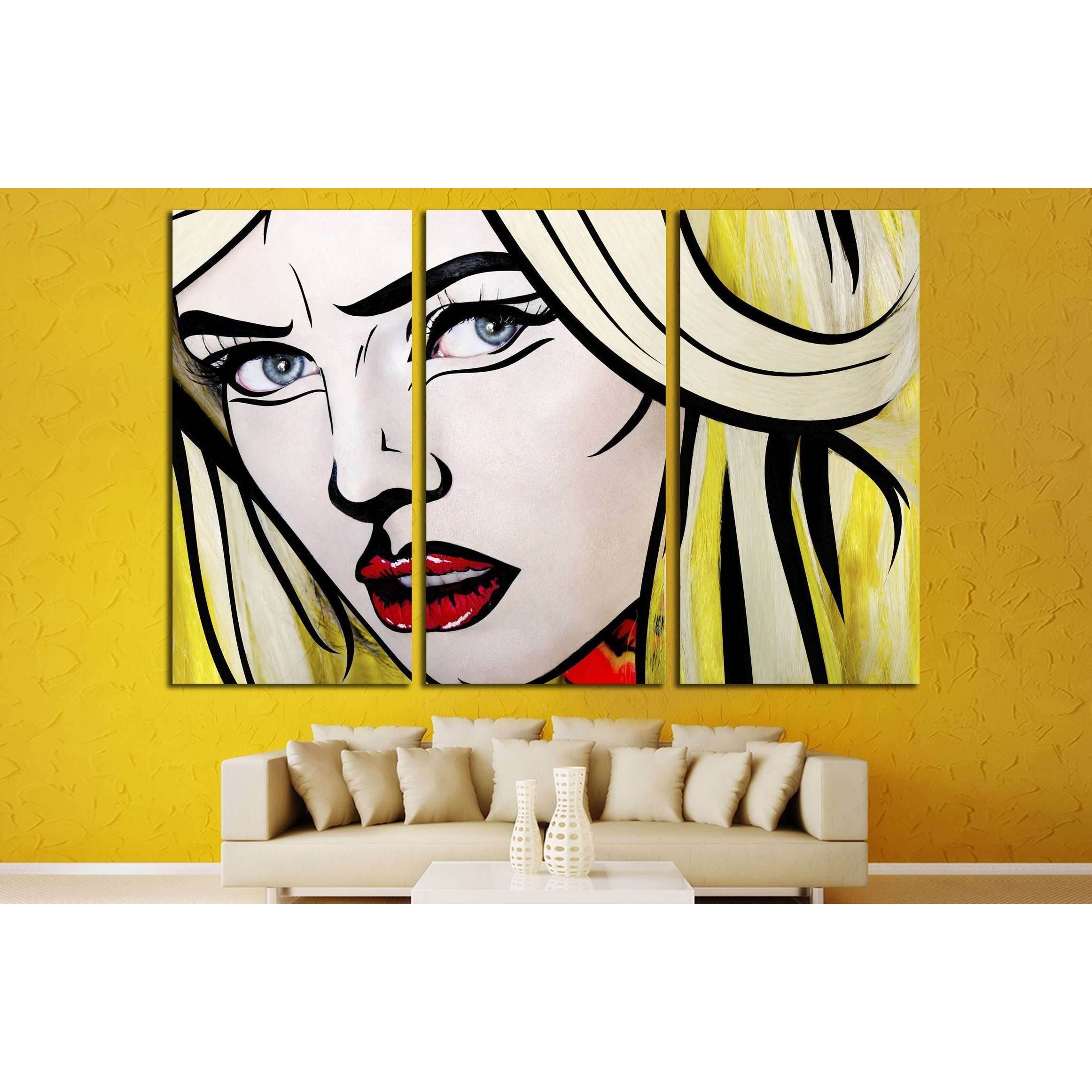 Pop Art Canvas on Print - Modern Canvas Wall Art - Pop Art Print good - Ready to Hang Canvas