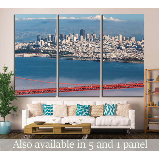 Golden Gate Bridge, San Francisco Peninsula to Marin County,California №1248 Ready to Hang Canvas PrintCanvas art arrives ready to hang, with hanging accessories included and no additional framing required. Every canvas print is hand-crafted, made on-dema