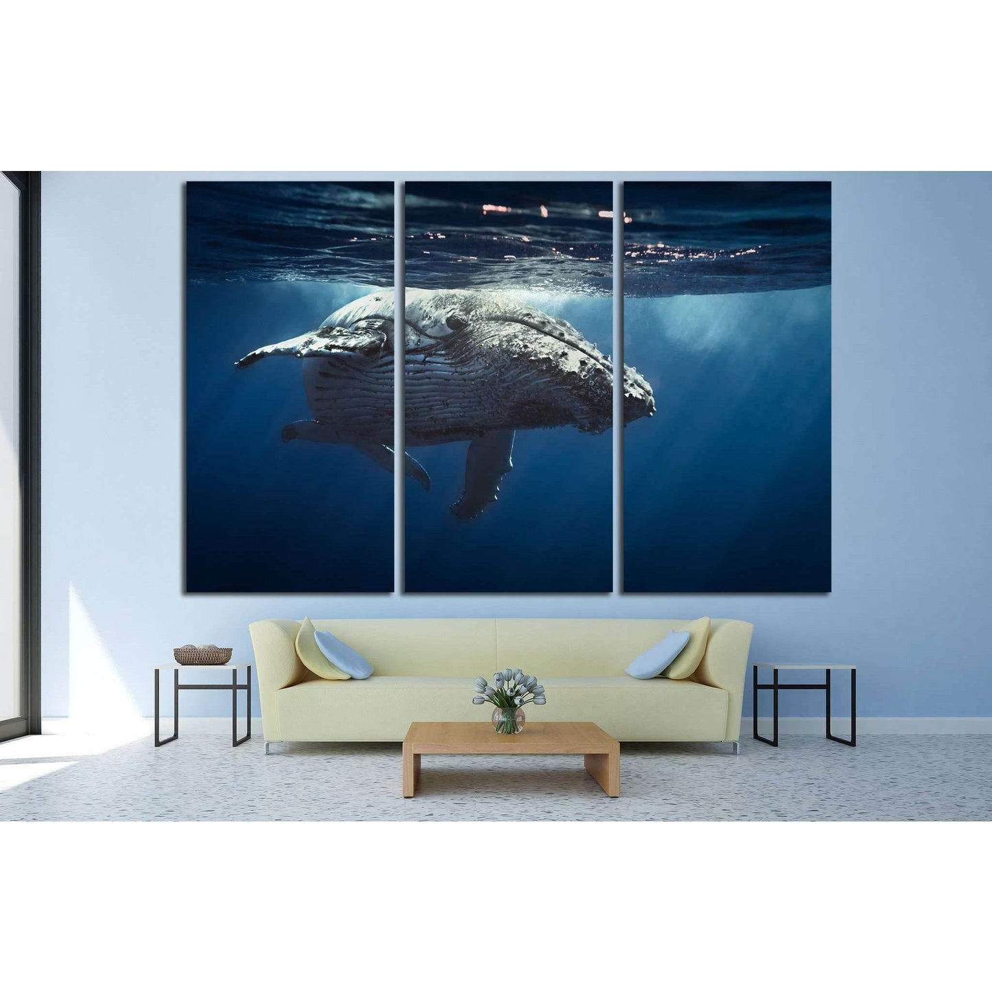 Great Whale №504 Ready to Hang Canvas PrintCanvas art arrives ready to hang, with hanging accessories included and no additional framing required. Every canvas print is hand-crafted, made on-demand at our workshop and expertly stretched around 100% North