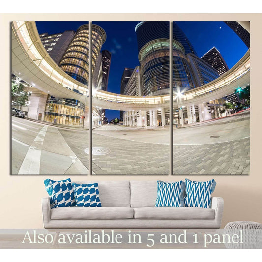 Houston with modern skyscrapers №1009 Ready to Hang Canvas PrintCanvas art arrives ready to hang, with hanging accessories included and no additional framing required. Every canvas print is hand-crafted, made on-demand at our workshop and expertly stretch