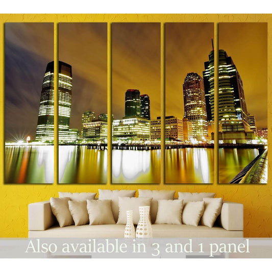 Jersey City Waterfront №1669 Ready to Hang Canvas PrintCanvas art arrives ready to hang, with hanging accessories included and no additional framing required. Every canvas print is hand-crafted, made on-demand at our workshop and expertly stretched around