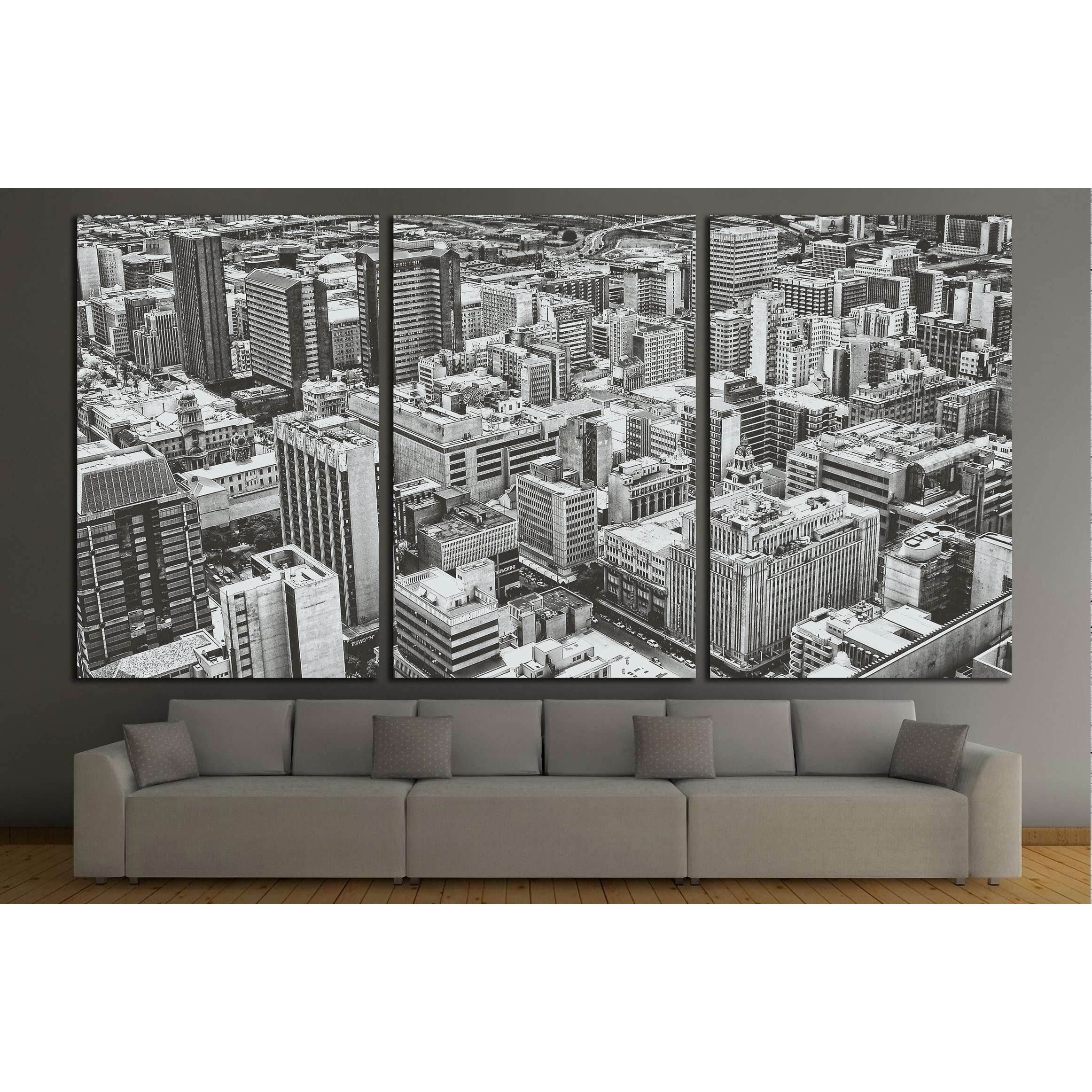 Johannesburg Central Business District has the most dense collection of  skyscrapers in Africa №2945 Ready to Hang Canvas Print