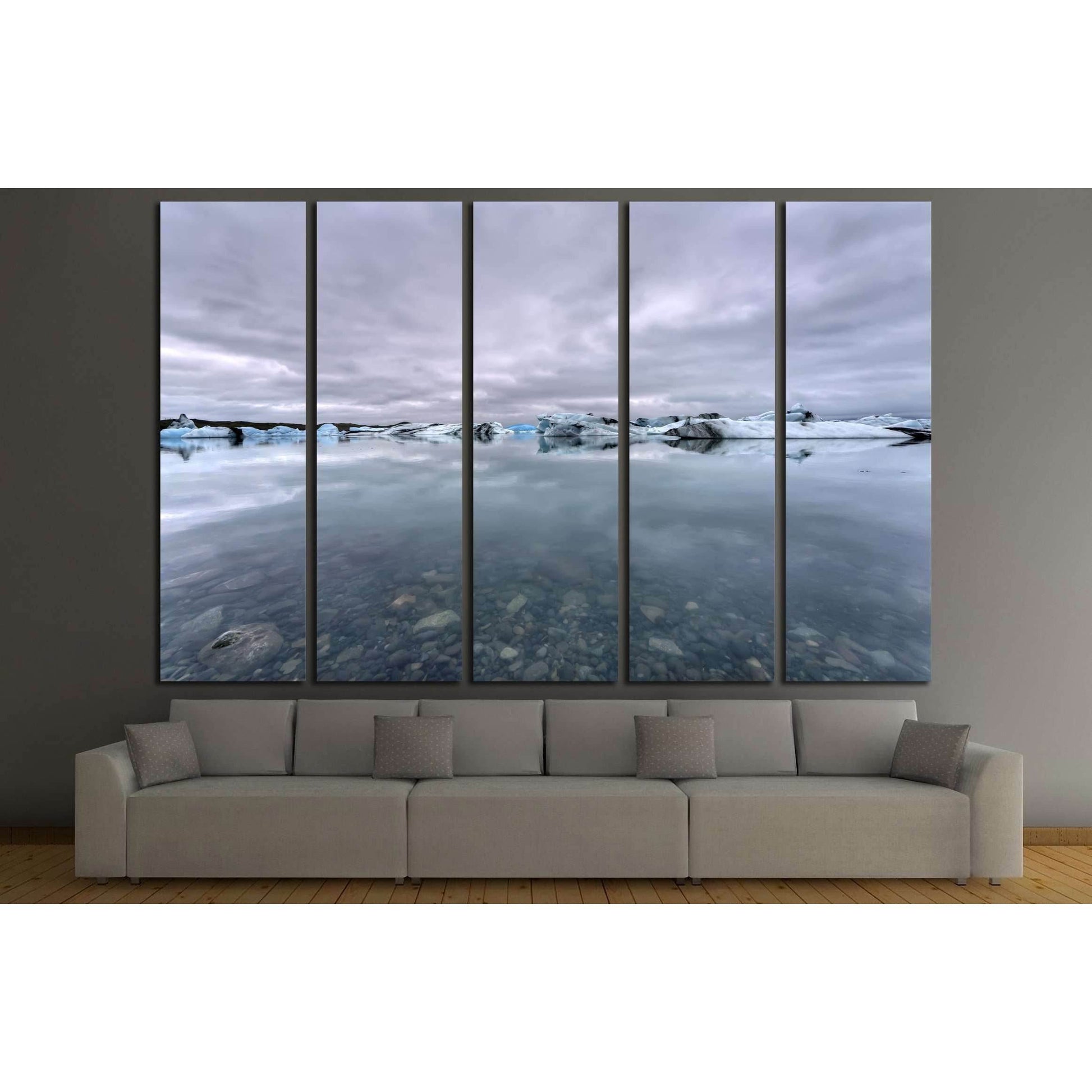 Jokulsarlon Glacial Lagoon - Jokulsarlon. Vatnajokull National Park. №2679 Ready to Hang Canvas PrintCanvas art arrives ready to hang, with hanging accessories included and no additional framing required. Every canvas print is hand-crafted, made on-demand