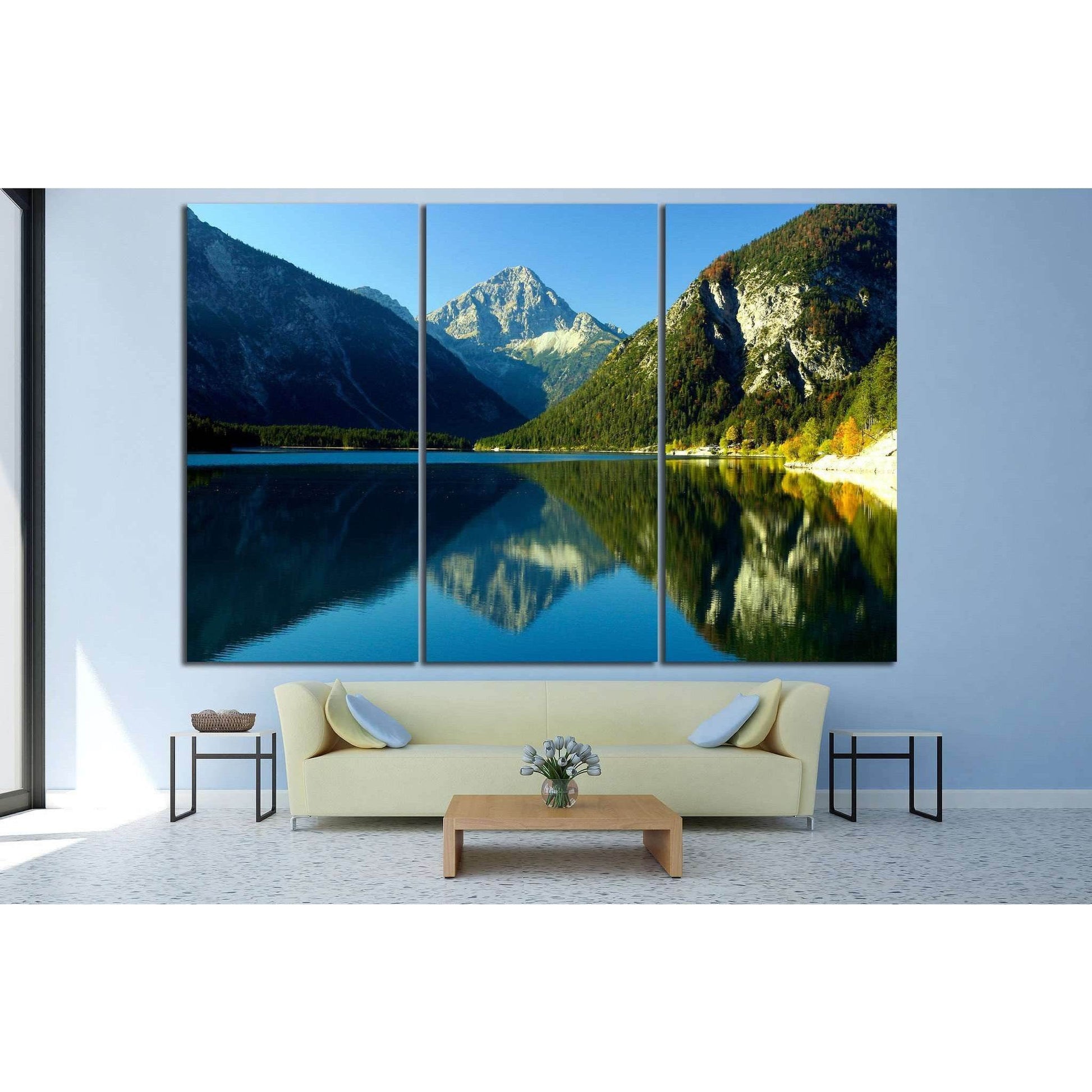 Lake with mountains №622 Ready to Hang Canvas PrintCanvas art arrives ready to hang, with hanging accessories included and no additional framing required. Every canvas print is hand-crafted, made on-demand at our workshop and expertly stretched around 100