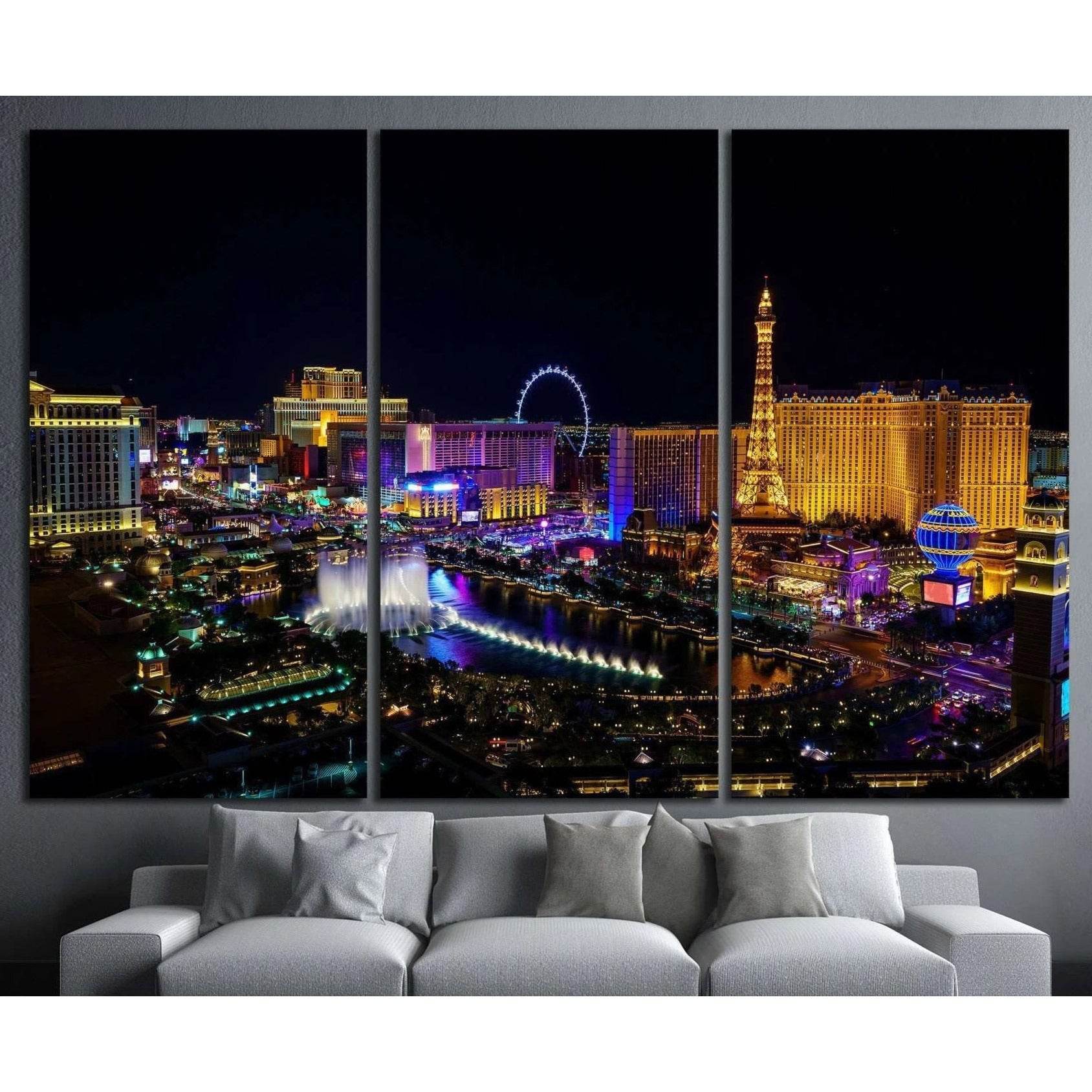Wall Art Print, Las Vegas skyline