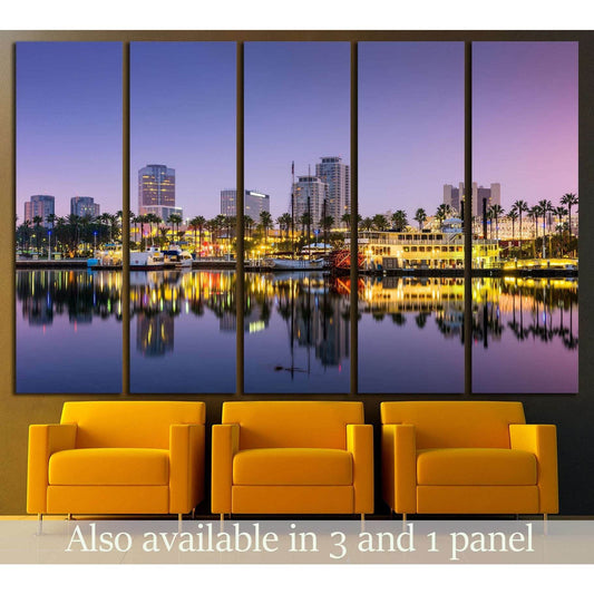 Long Beach, California, USA skyline. №1225 Ready to Hang Canvas PrintCanvas art arrives ready to hang, with hanging accessories included and no additional framing required. Every canvas print is hand-crafted, made on-demand at our workshop and expertly st