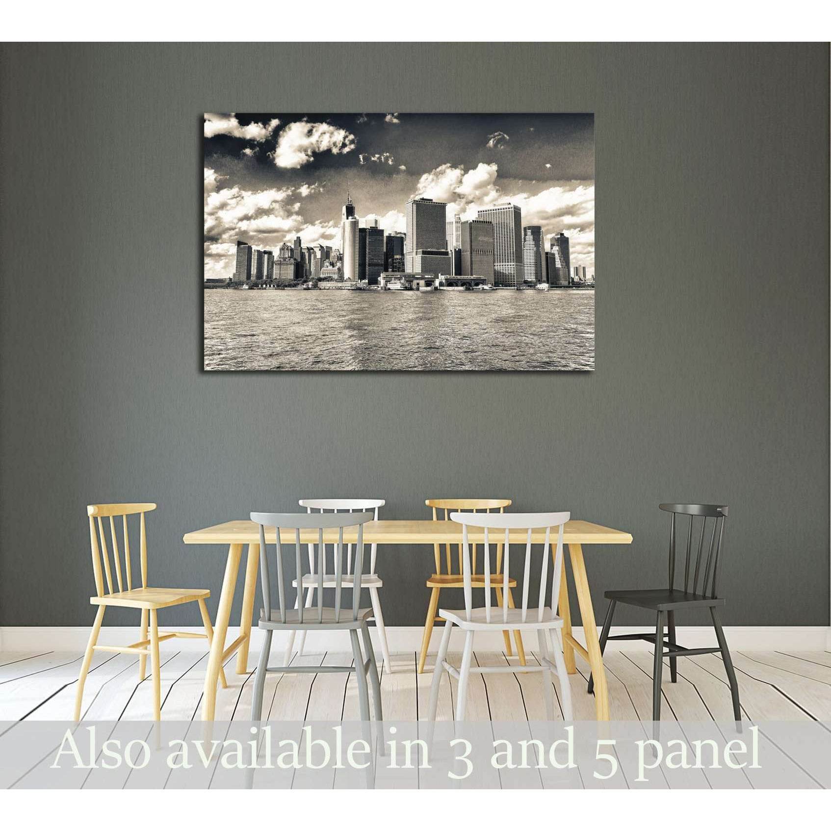 Lower Manhattan on a beautiful sunny day. New York City skyline №2898 -  Zellart Canvas Prints