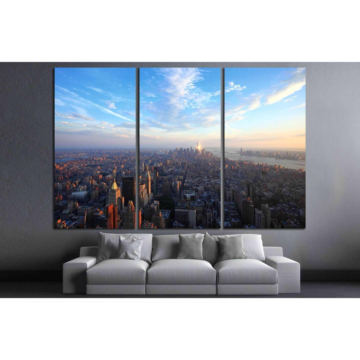 Manhattan at sunset №2634 Ready to Hang Canvas PrintCanvas art arrives ready to hang, with hanging accessories included and no additional framing required. Every canvas print is hand-crafted, made on-demand at our workshop and expertly stretched around 10