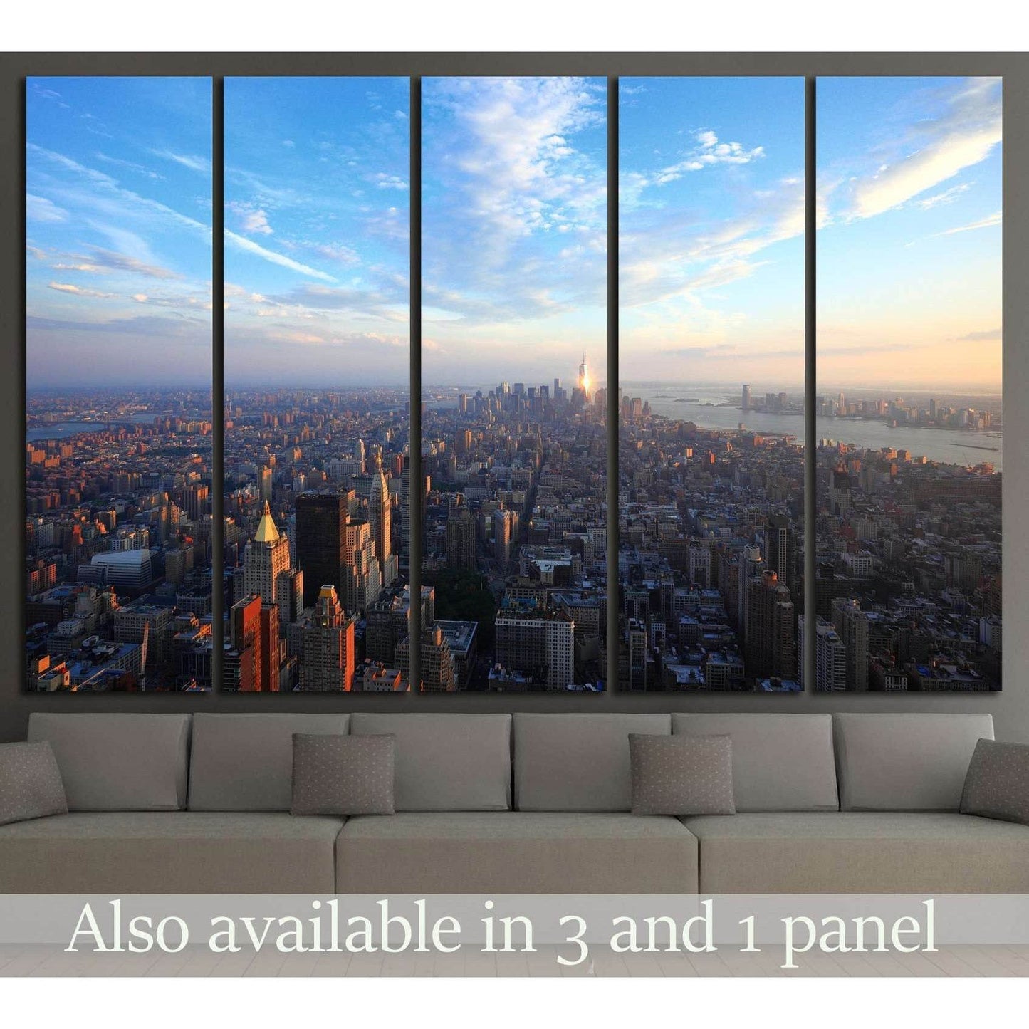 Manhattan at sunset №2634 Ready to Hang Canvas PrintCanvas art arrives ready to hang, with hanging accessories included and no additional framing required. Every canvas print is hand-crafted, made on-demand at our workshop and expertly stretched around 10