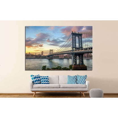 Manhattan Bridge at Sunset №866 Ready to Hang Canvas PrintCanvas art arrives ready to hang, with hanging accessories included and no additional framing required. Every canvas print is hand-crafted, made on-demand at our workshop and expertly stretched aro