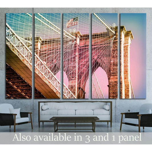 Manhattan Bridge in New York City №1572 Ready to Hang Canvas PrintCanvas art arrives ready to hang, with hanging accessories included and no additional framing required. Every canvas print is hand-crafted, made on-demand at our workshop and expertly stret