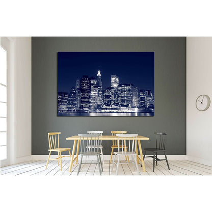 Manhattan Skyline At Night, New York City №2228 Ready to Hang Canvas PrintCanvas art arrives ready to hang, with hanging accessories included and no additional framing required. Every canvas print is hand-crafted, made on-demand at our workshop and expert