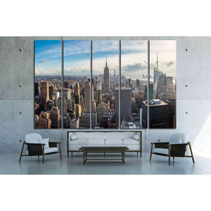 Manhattan skyline at sunset, New York City №2647 Ready to Hang Canvas PrintCanvas art arrives ready to hang, with hanging accessories included and no additional framing required. Every canvas print is hand-crafted, made on-demand at our workshop and exper