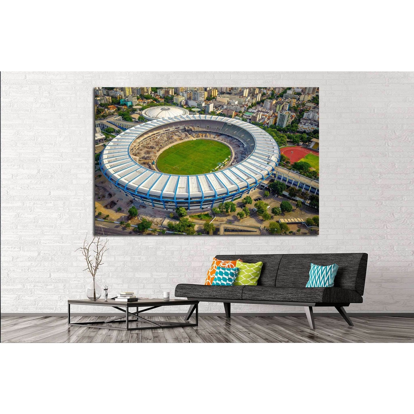 Maracana Stadium, Rio De Janeiro, Brazil №1167 Ready to Hang Canvas PrintCanvas art arrives ready to hang, with hanging accessories included and no additional framing required. Every canvas print is hand-crafted, made on-demand at our workshop and expertl