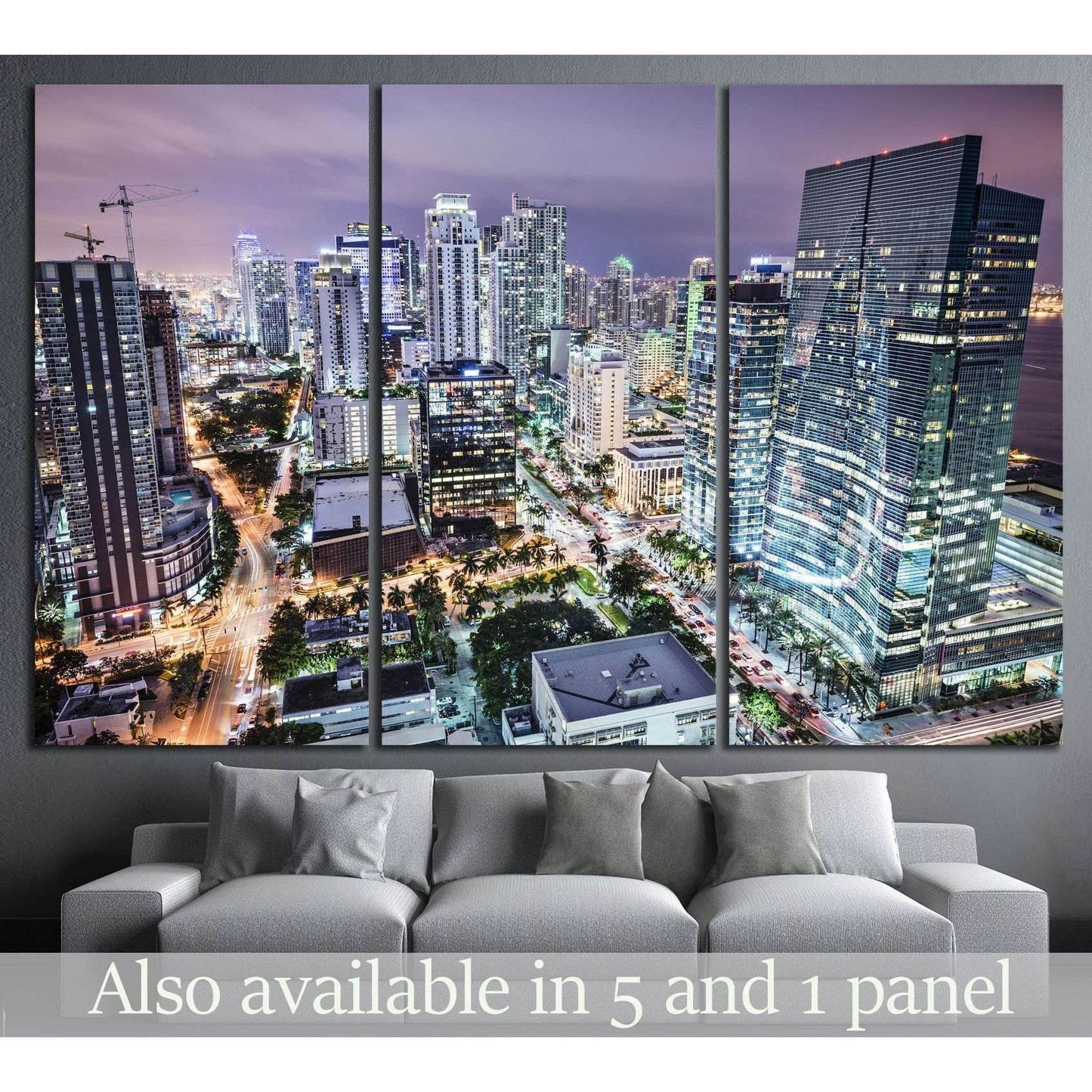 Miami, Florida, USA №1091 Ready to Hang Canvas PrintCanvas art arrives ready to hang, with hanging accessories included and no additional framing required. Every canvas print is hand-crafted, made on-demand at our workshop and expertly stretched around 10