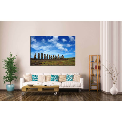 Moai at Ahu Tongariki, Easter Island, Chile №2493 Ready to Hang Canvas PrintCanvas art arrives ready to hang, with hanging accessories included and no additional framing required. Every canvas print is hand-crafted, made on-demand at our workshop and expe