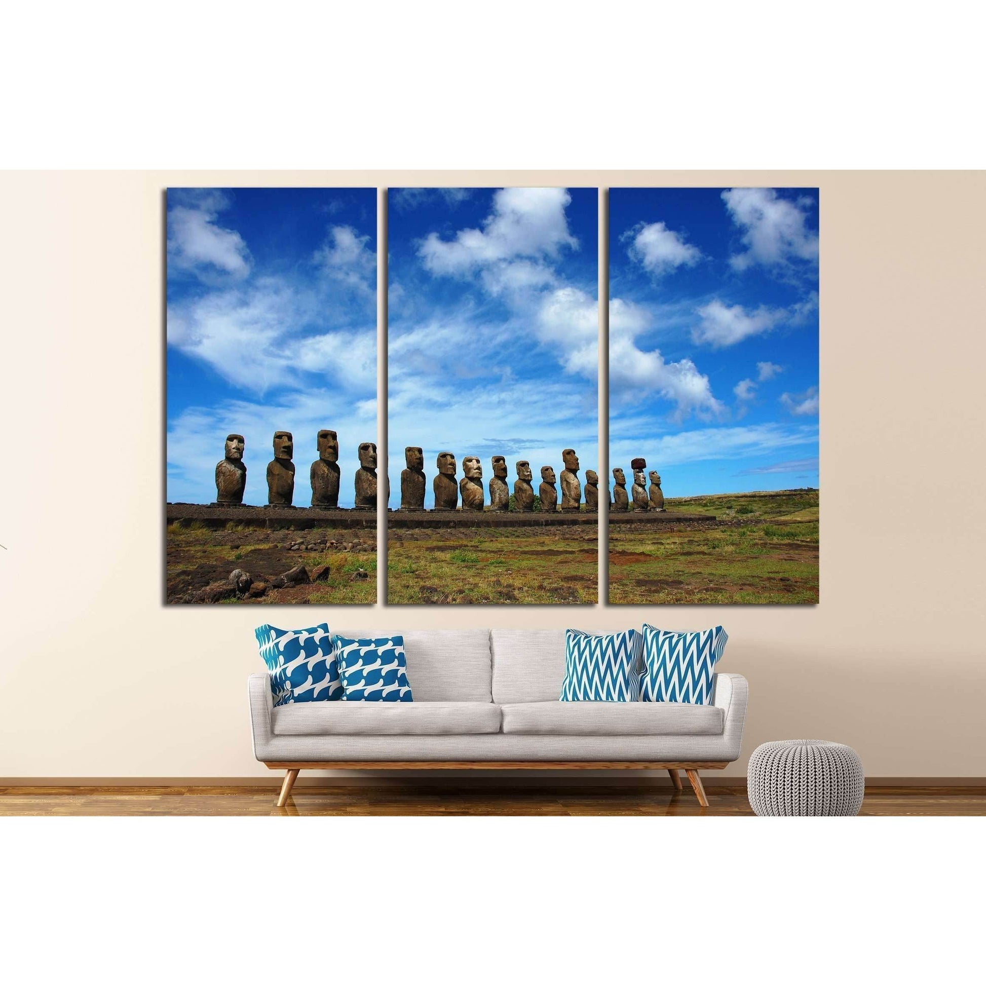 Moai at Ahu Tongariki, Easter Island, Chile №2493 Ready to Hang Canvas PrintCanvas art arrives ready to hang, with hanging accessories included and no additional framing required. Every canvas print is hand-crafted, made on-demand at our workshop and expe