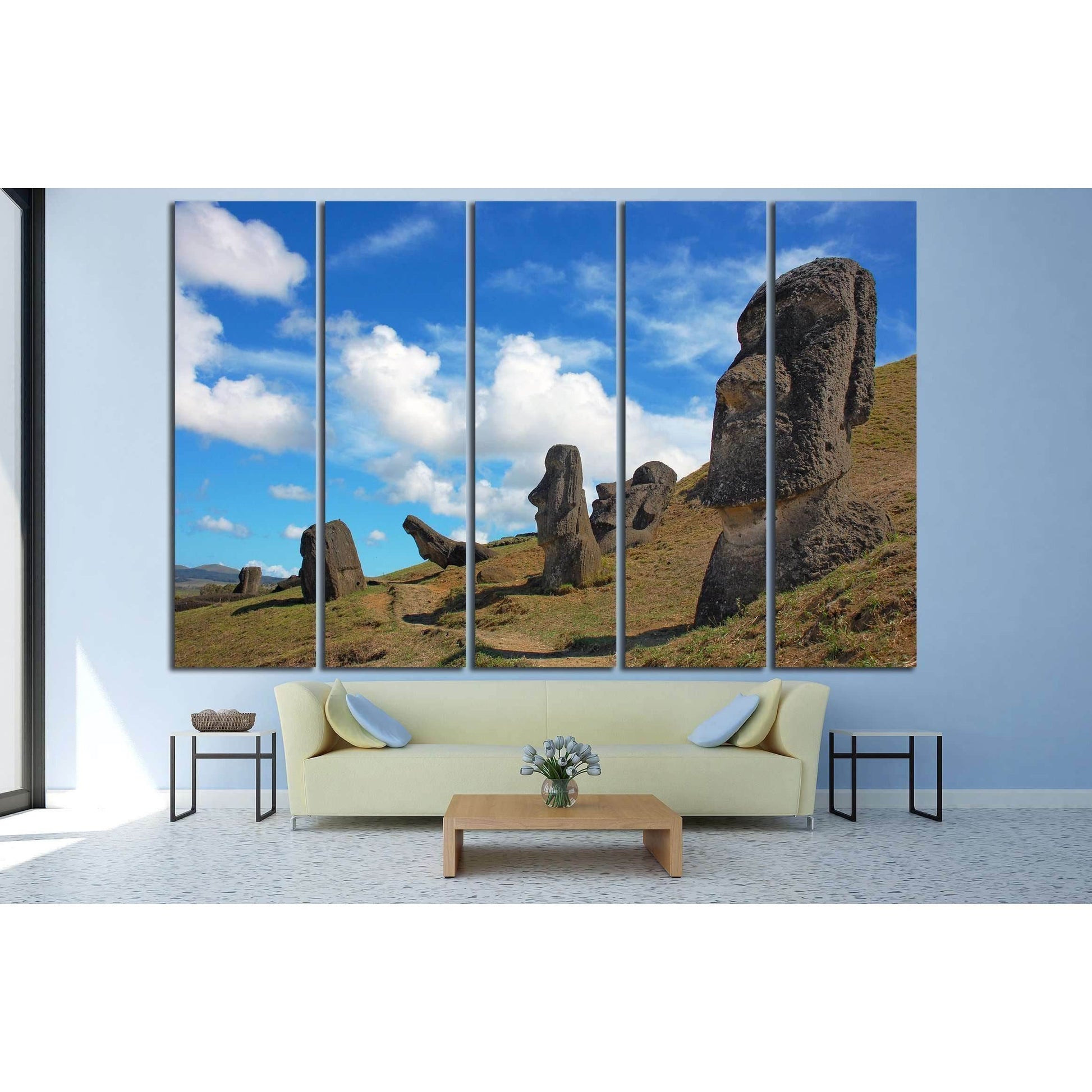 Moai at Rano Raraku, Easter Island, Chile №2492 Ready to Hang Canvas PrintCanvas art arrives ready to hang, with hanging accessories included and no additional framing required. Every canvas print is hand-crafted, made on-demand at our workshop and expert