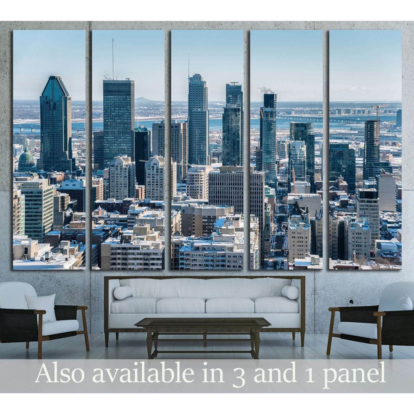 Montreal Skyline from Kondiaronk Belvedere Mont-Royal in Winter №2025 Ready to Hang Canvas PrintCanvas art arrives ready to hang, with hanging accessories included and no additional framing required. Every canvas print is hand-crafted, made on-demand at o