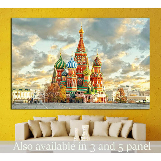 Moscow,Russia,Red square,view of St. Basil's Cathedral №1521 Ready to Hang Canvas PrintCanvas art arrives ready to hang, with hanging accessories included and no additional framing required. Every canvas print is hand-crafted, made on-demand at our worksh