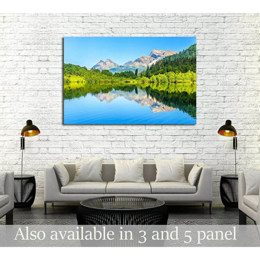 Mountain forest lake reflection №2910 Ready to Hang Canvas PrintCanvas art arrives ready to hang, with hanging accessories included and no additional framing required. Every canvas print is hand-crafted, made on-demand at our workshop and expertly stretch