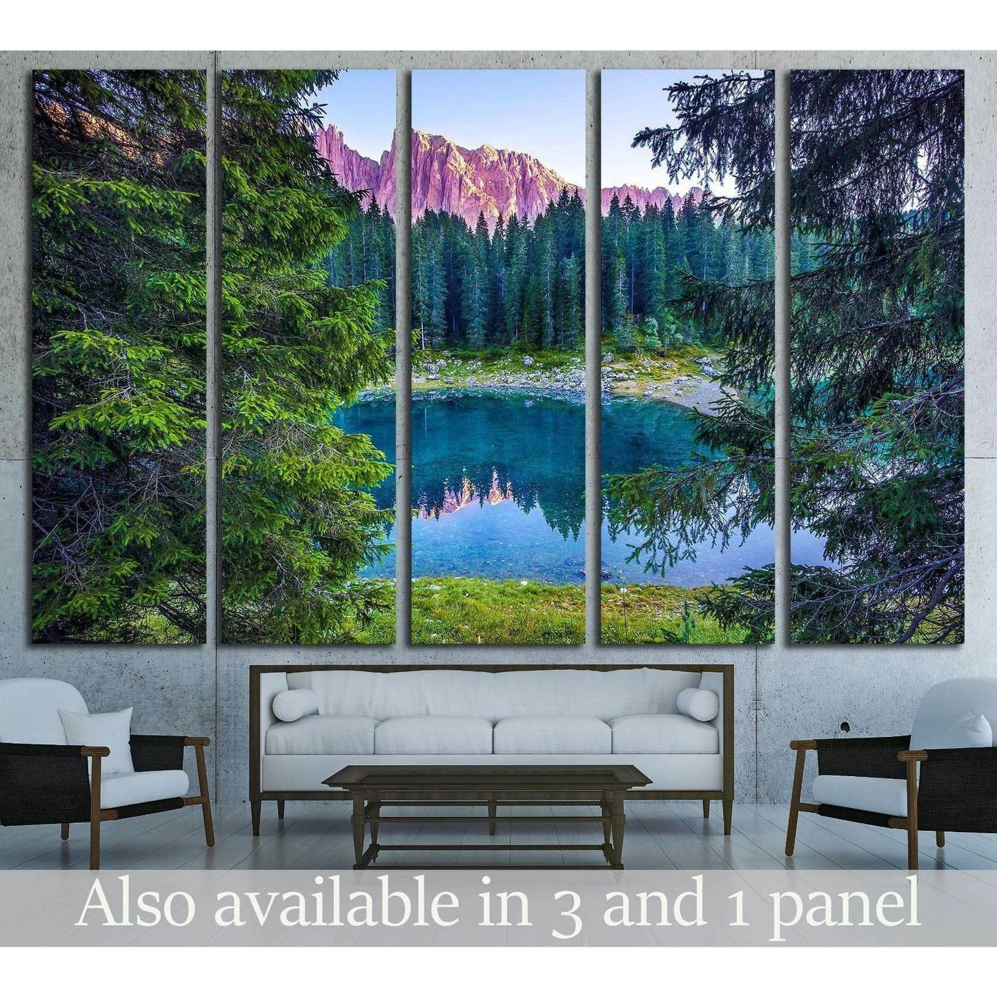 Mountain lake forest reflection landscape №2911 Ready to Hang Canvas PrintCanvas art arrives ready to hang, with hanging accessories included and no additional framing required. Every canvas print is hand-crafted, made on-demand at our workshop and expert