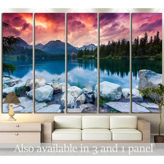 Mountain lake, Slovakia №634 Ready to Hang Canvas PrintCanvas art arrives ready to hang, with hanging accessories included and no additional framing required. Every canvas print is hand-crafted, made on-demand at our workshop and expertly stretched around