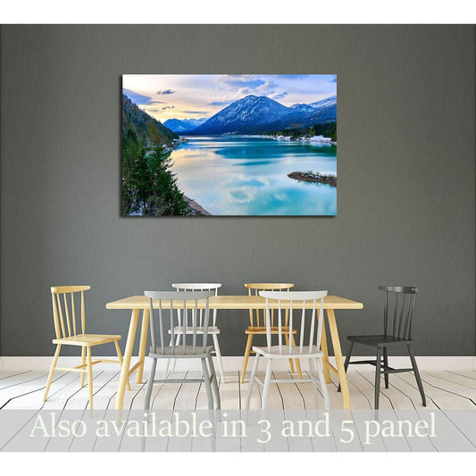 Mountain lake sunset landscape №3074 Ready to Hang Canvas PrintCanvas art arrives ready to hang, with hanging accessories included and no additional framing required. Every canvas print is hand-crafted, made on-demand at our workshop and expertly stretche