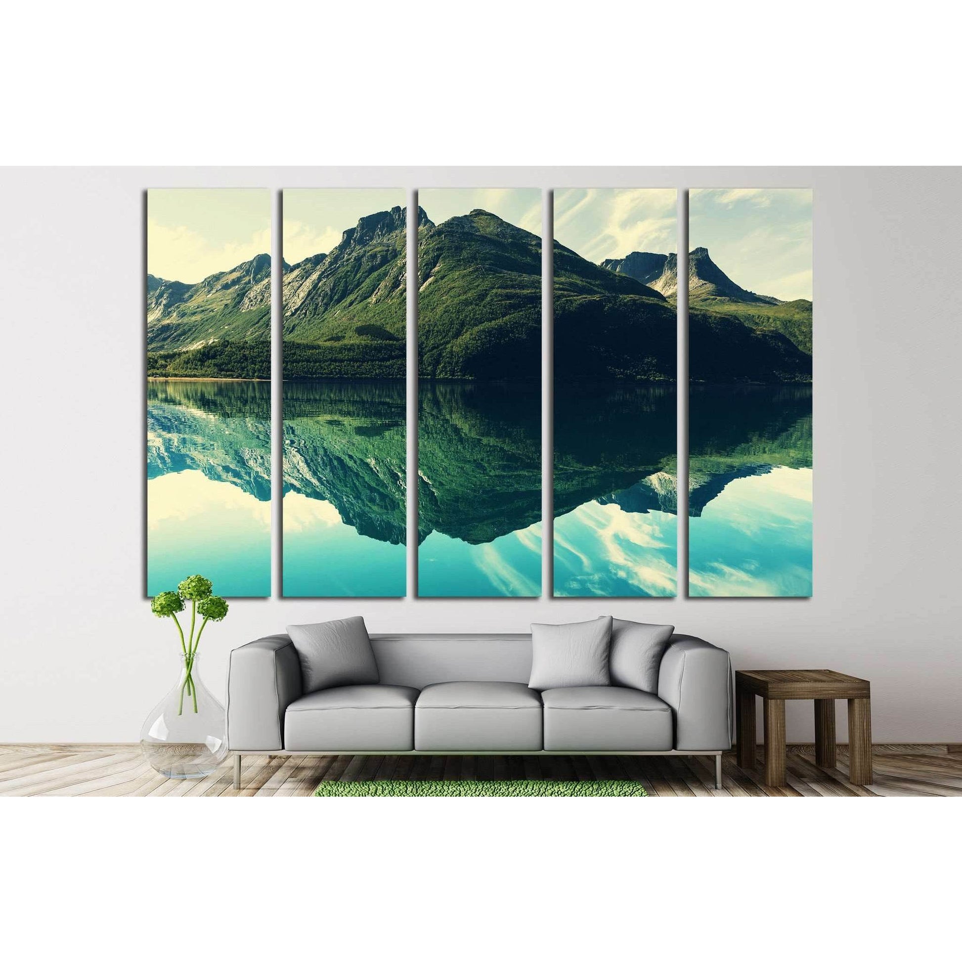 Mountains №548 Ready to Hang Canvas PrintCanvas art arrives ready to hang, with hanging accessories included and no additional framing required. Every canvas print is hand-crafted, made on-demand at our workshop and expertly stretched around 100% North Am