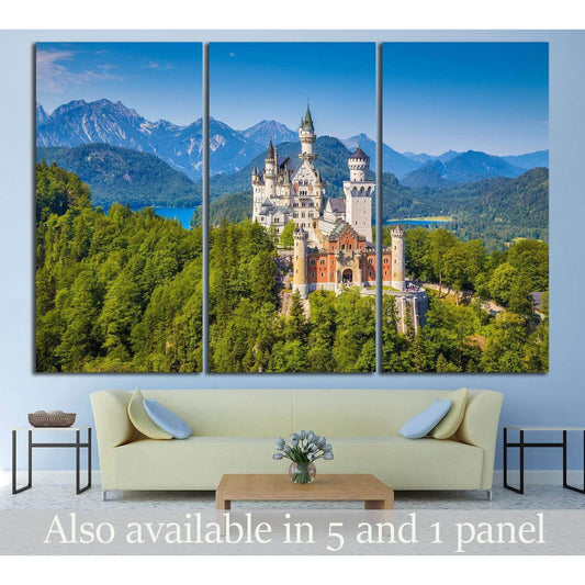 Neuschwanstein Castle, Germany №596 Ready to Hang Canvas PrintCanvas art arrives ready to hang, with hanging accessories included and no additional framing required. Every canvas print is hand-crafted, made on-demand at our workshop and expertly stretched