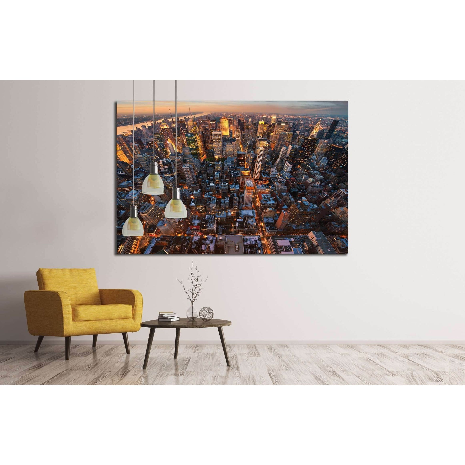 New York City skyline at sunset NewYork №2639 Ready to Hang Canvas PrintCanvas art arrives ready to hang, with hanging accessories included and no additional framing required. Every canvas print is hand-crafted, made on-demand at our workshop and expertly