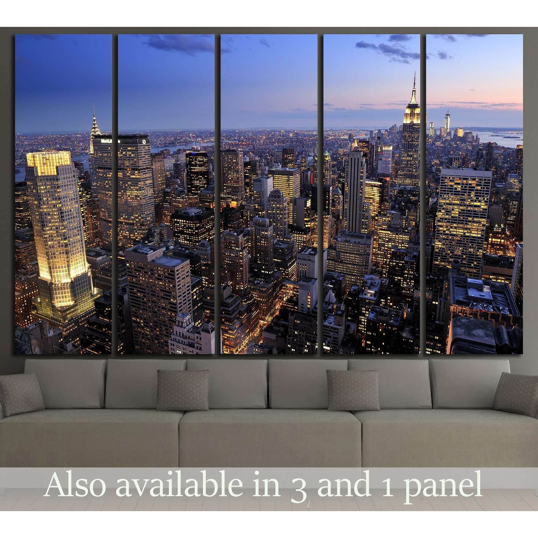 New York City skyline, Manhattan, New York №2646 Ready to Hang Canvas PrintCanvas art arrives ready to hang, with hanging accessories included and no additional framing required. Every canvas print is hand-crafted, made on-demand at our workshop and exper