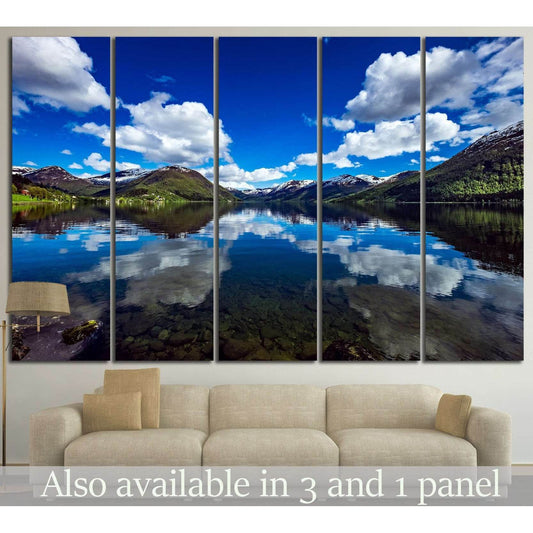 Norway natural landscape №595 Ready to Hang Canvas PrintCanvas art arrives ready to hang, with hanging accessories included and no additional framing required. Every canvas print is hand-crafted, made on-demand at our workshop and expertly stretched aroun