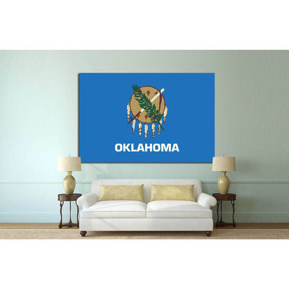 Oklahoma №656 Ready to Hang Canvas PrintCanvas art arrives ready to hang, with hanging accessories included and no additional framing required. Every canvas print is hand-crafted, made on-demand at our workshop and expertly stretched around 100% North Ame