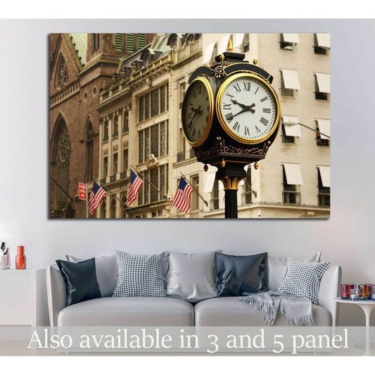 old clock, new york №864 Ready to Hang Canvas PrintCanvas art arrives ready to hang, with hanging accessories included and no additional framing required. Every canvas print is hand-crafted, made on-demand at our workshop and expertly stretched around 100