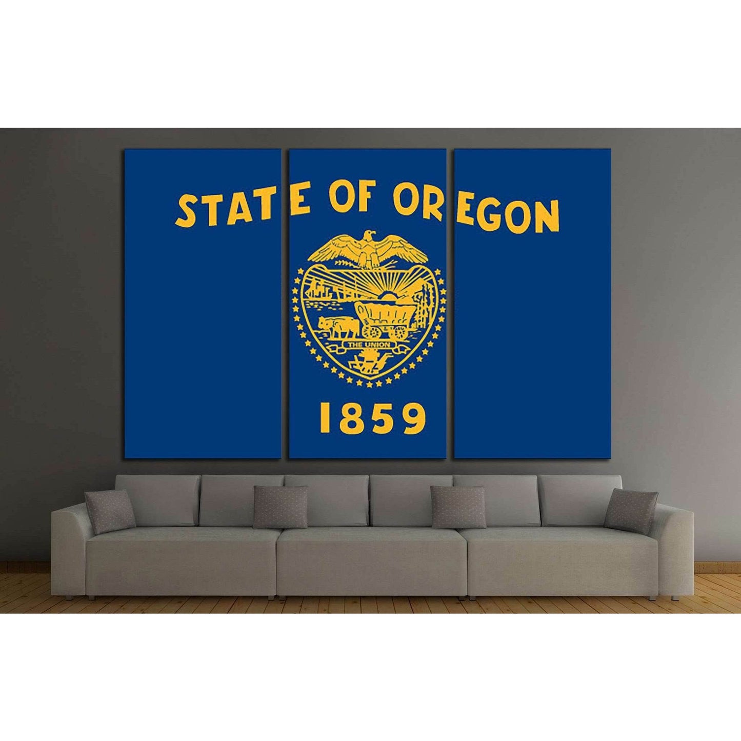 Oregon State Flag №683 Ready to Hang Canvas PrintCanvas art arrives ready to hang, with hanging accessories included and no additional framing required. Every canvas print is hand-crafted, made on-demand at our workshop and expertly stretched around 100%