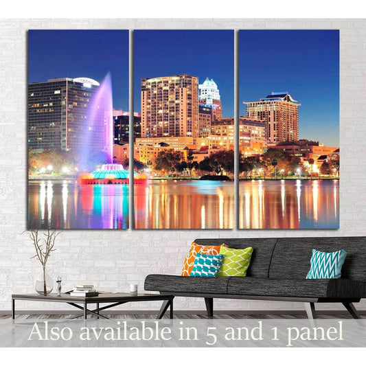 Orlando downtown skyline, Lake Eola №1202 Ready to Hang Canvas PrintCanvas art arrives ready to hang, with hanging accessories included and no additional framing required. Every canvas print is hand-crafted, made on-demand at our workshop and expertly str