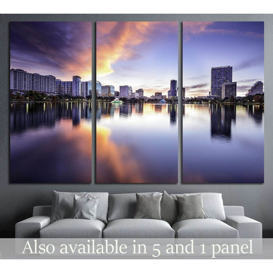 Orlando, Florida, USA downtown city skyline at Lake Eola №1939 Ready to Hang Canvas PrintCanvas art arrives ready to hang, with hanging accessories included and no additional framing required. Every canvas print is hand-crafted, made on-demand at our work