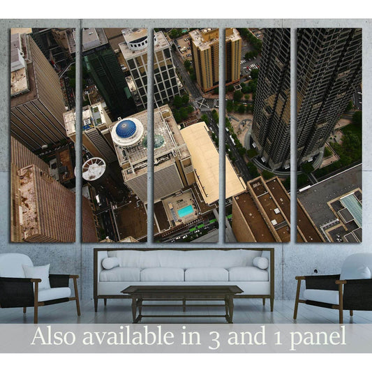 Overhead Atlanta №1649 Ready to Hang Canvas PrintCanvas art arrives ready to hang, with hanging accessories included and no additional framing required. Every canvas print is hand-crafted, made on-demand at our workshop and expertly stretched around 100%