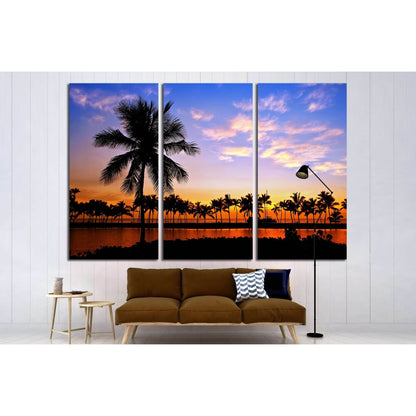 Palm tree silhouettes in Hawaii №2698 Ready to Hang Canvas PrintCanvas art arrives ready to hang, with hanging accessories included and no additional framing required. Every canvas print is hand-crafted, made on-demand at our workshop and expertly stretch