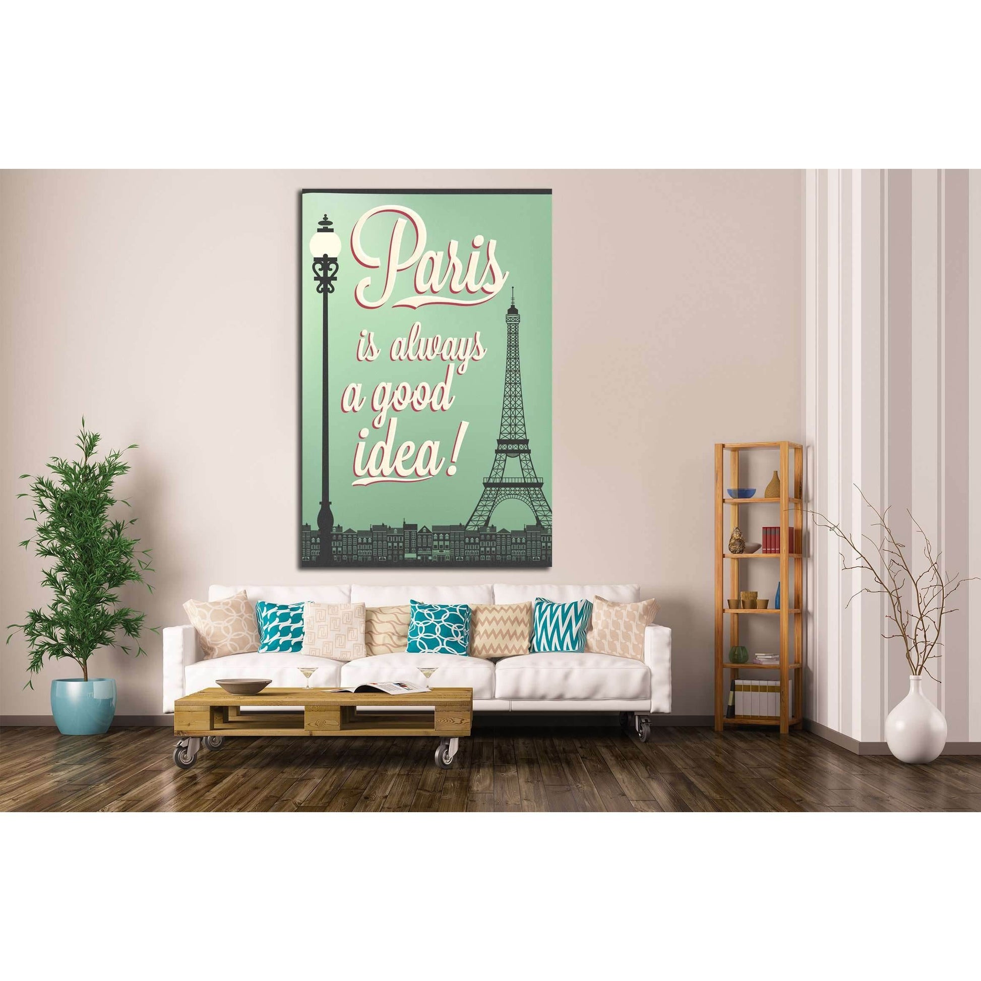 Paris №4527 Ready to Hang Canvas PrintCanvas art arrives ready to hang, with hanging accessories included and no additional framing required. Every canvas print is hand-crafted, made on-demand at our workshop and expertly stretched around 100% North Ameri