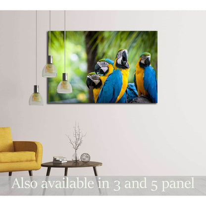 parrot bird sitting on the perch №2790 Ready to Hang Canvas PrintCanvas art arrives ready to hang, with hanging accessories included and no additional framing required. Every canvas print is hand-crafted, made on-demand at our workshop and expertly stretc