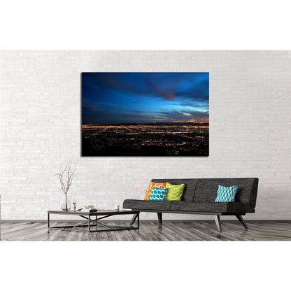 Phoenix city lights at dusk №2282 Ready to Hang Canvas PrintCanvas art arrives ready to hang, with hanging accessories included and no additional framing required. Every canvas print is hand-crafted, made on-demand at our workshop and expertly stretched a