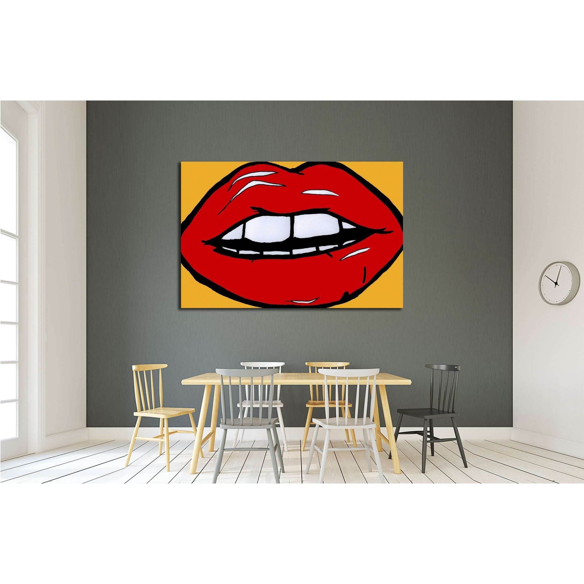 Retro Pop Art Poster Prints Retro Warhol Lichtenstein Style Colourful Pop  Art Digital Prints Home Decor Wall Art 1 