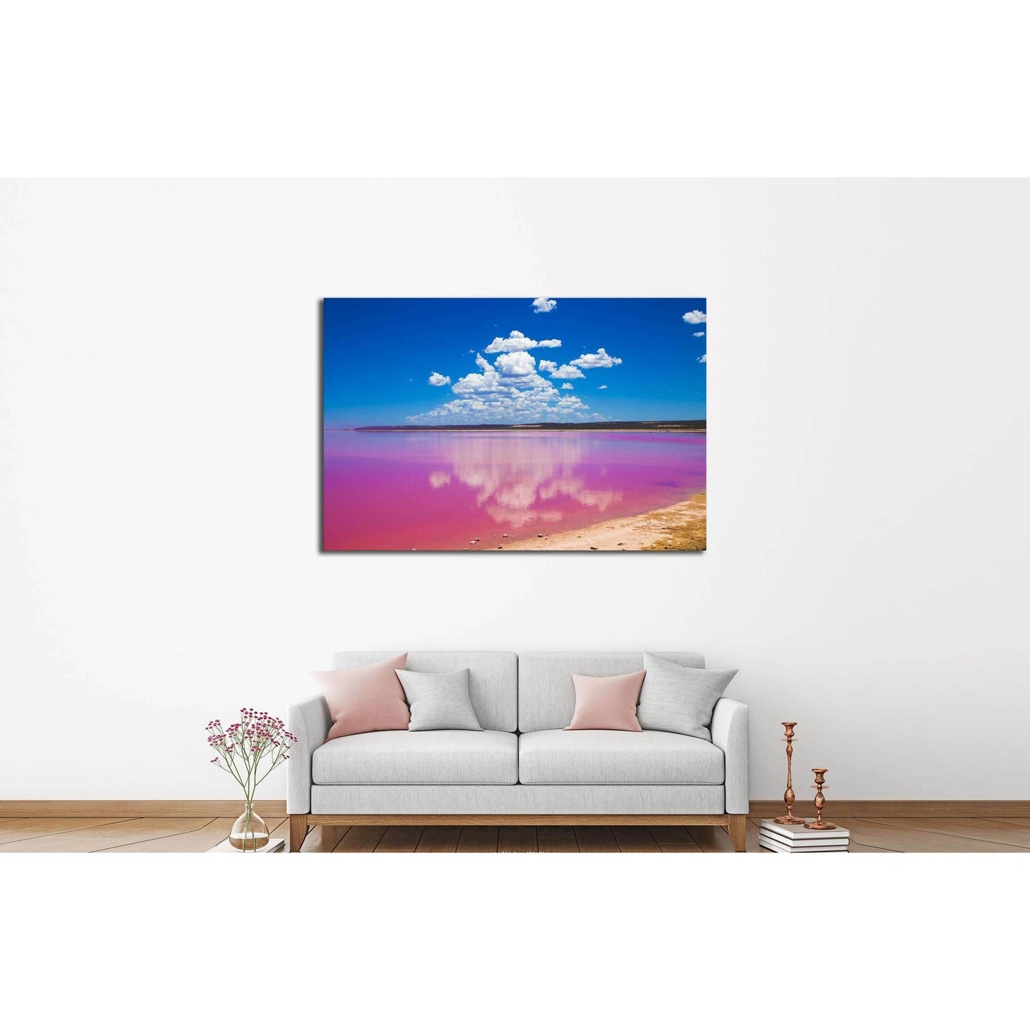 Port Gregory Pink Lake №3101 Ready to Hang Canvas PrintCanvas art arrives ready to hang, with hanging accessories included and no additional framing required. Every canvas print is hand-crafted, made on-demand at our workshop and expertly stretched around