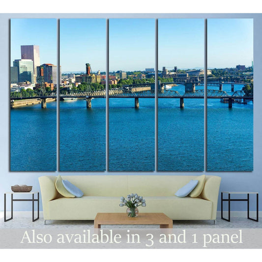 Portland, Oregon №819 Ready to Hang Canvas PrintCanvas art arrives ready to hang, with hanging accessories included and no additional framing required. Every canvas print is hand-crafted, made on-demand at our workshop and expertly stretched around 100% N